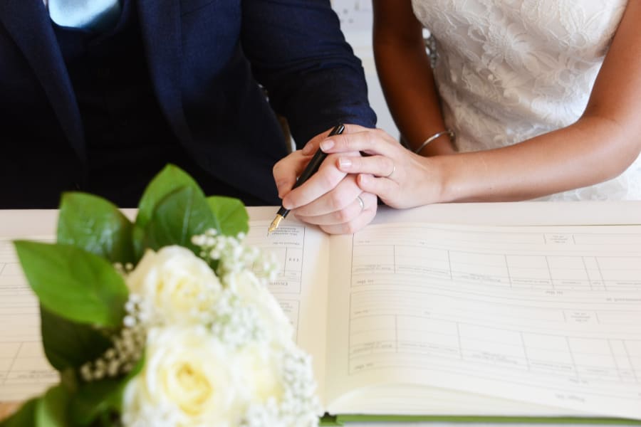 South West | Cornwall | Porthtowan | Autumn | Coastal | DIY | Blue | White | Bar | Real Wedding | Helen Court Photography #Bridebook #RealWedding #WeddingIdeas Bridebook.co.uk 