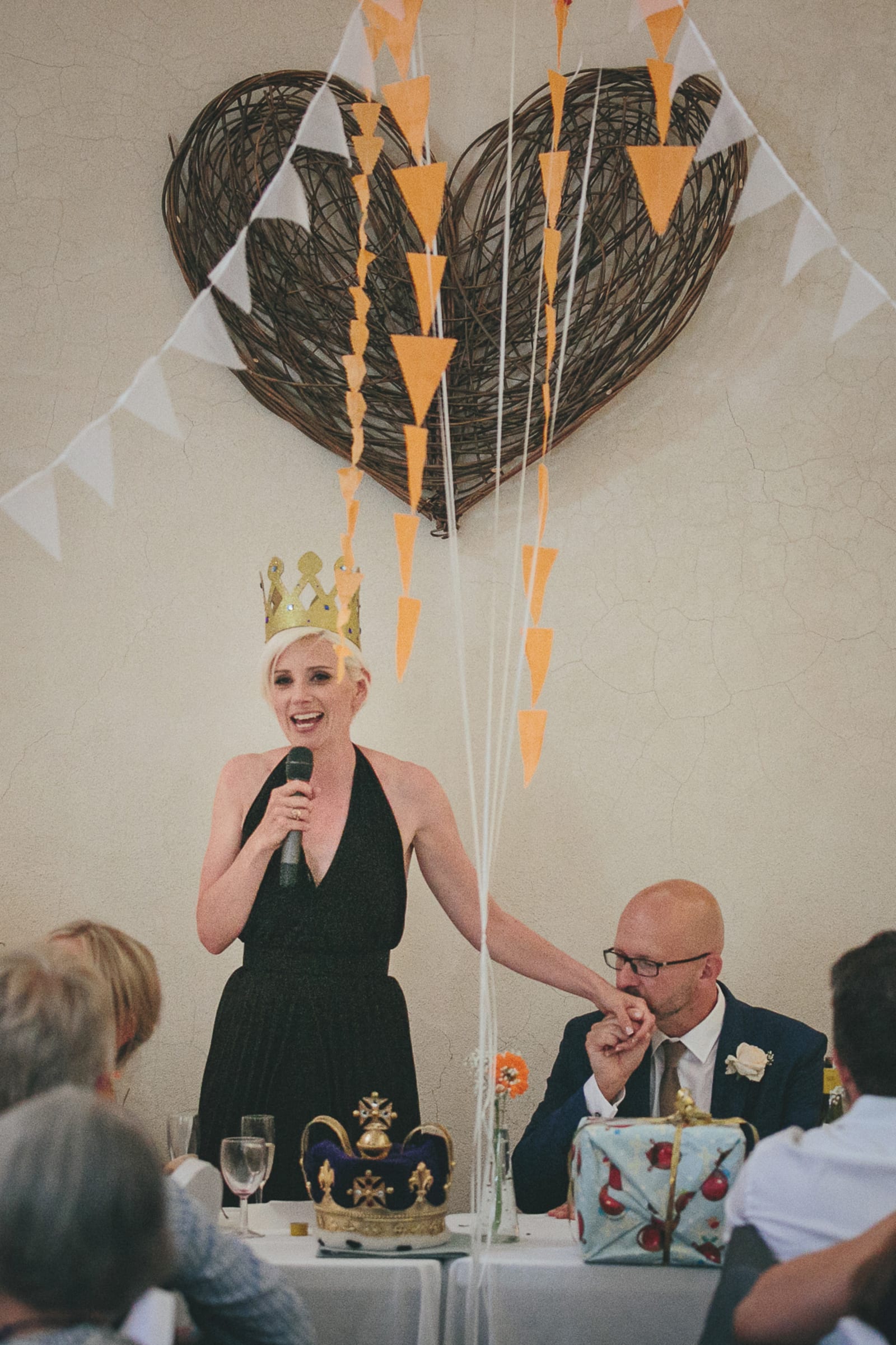 South West | Devon | Hittisleigh | Spring | Boho | DIY | Outdoor | White | Orange | Barn | Real Wedding | Helen Lisk Photography #Bridebook #RealWedding #WeddingIdeas Bridebook.co.uk 