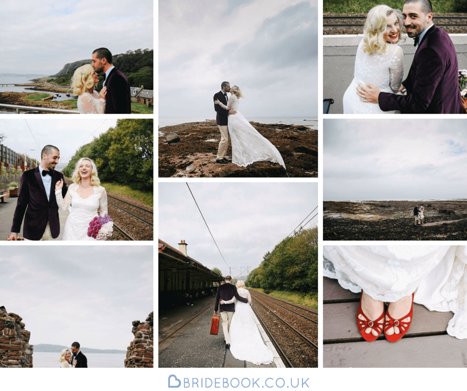 Scotland | Lanarkshire | Glasgow  | Autumn | Coastal | Outdoor | Vintage | Purple | Red | Castle | Real Wedding | Hajley Photography #Bridebook #RealWedding #WeddingIdeas Bridebook.co.uk 