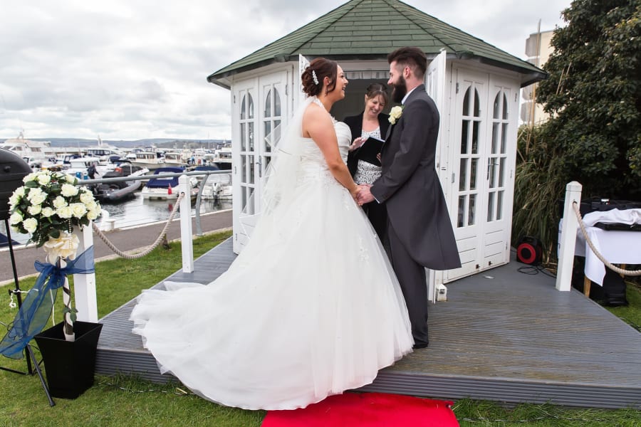 South West | Dorset | Poole | Spring | Coastal | Classic | Navy | White | Hotel | Real Wedding | Jennie Franklin #Bridebook #RealWedding #WeddingIdeas Bridebook.co.uk 