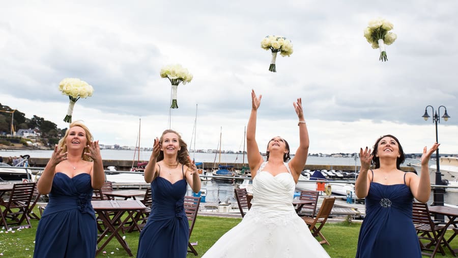 South West | Dorset | Poole | Spring | Coastal | Classic | Navy | White | Hotel | Real Wedding | Jennie Franklin #Bridebook #RealWedding #WeddingIdeas Bridebook.co.uk 