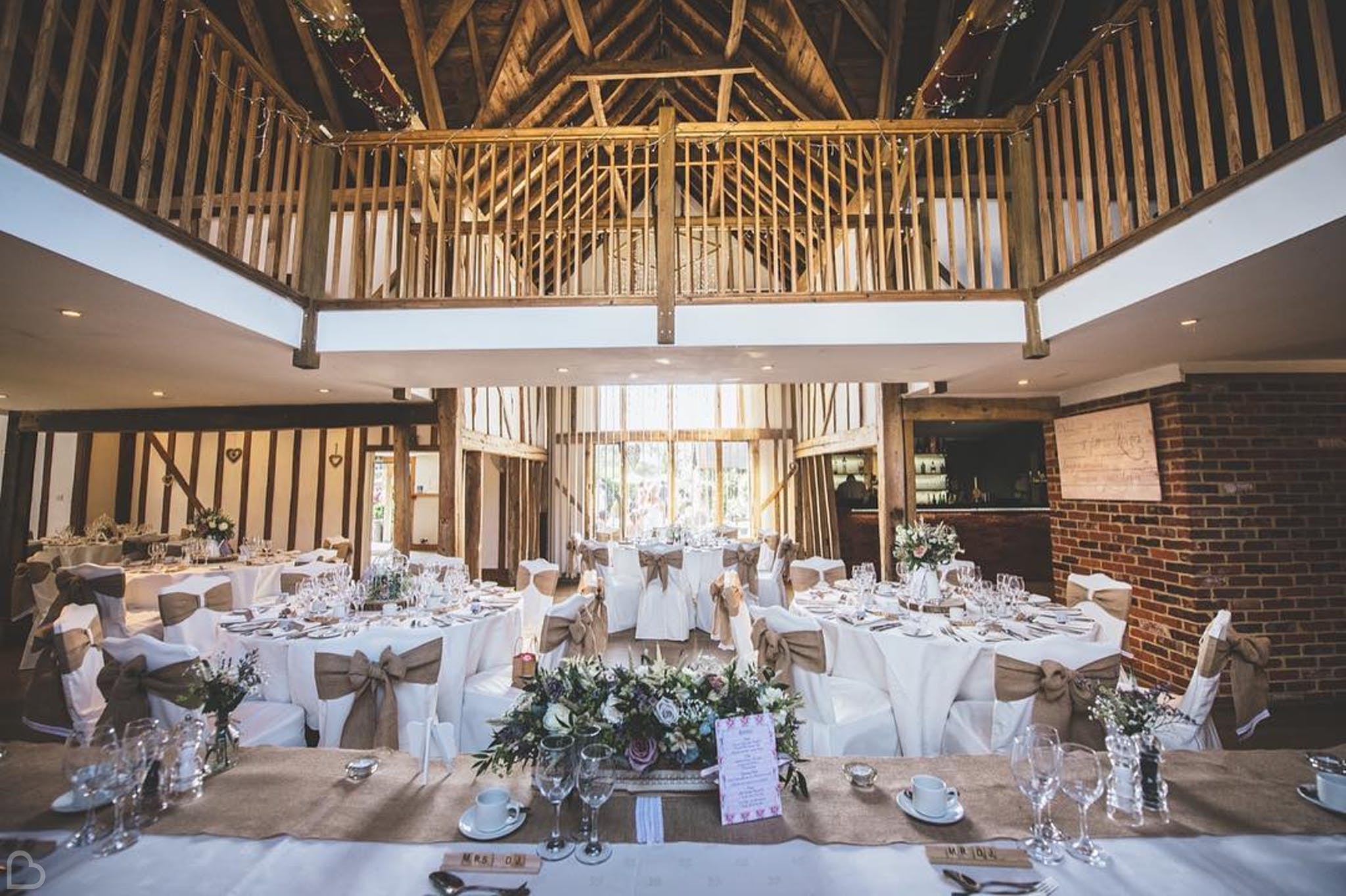 maiden's barn decorated for a venue a barn wedding venue in essex