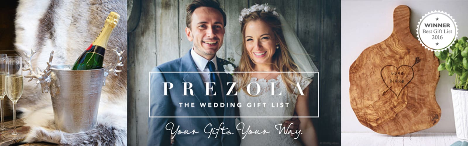 bridebook.co.uk prezola gift list banner