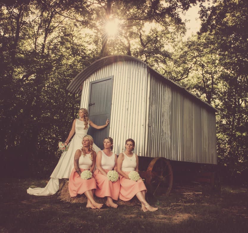 Country | Dorset | Forest | Marquee | Lake | Pink | Sopley Farm | Peter Smart #Bridebook #RealWedding #WeddingIdeas #SopleyFarm Bridebook.co.uk 