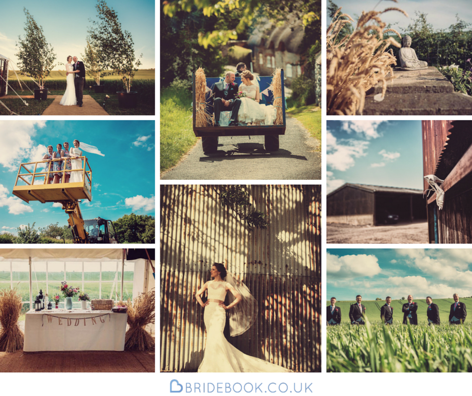 Outdoor | Farm | Barn | Rustic | Barn | Marquee | Tractor | Summer | Marlborough | Peter Smart #Bridebook #RealWedding #WeddingIdeas Bridebook.co.uk 