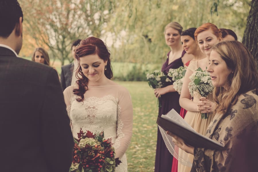 Rustic | Outdoor | Country | Autumn | Orange | Oxfordshire | Mill House Hotel | Peter Smart #Bridebook #RealWedding #WeddingIdeas #MillHouseHotel Bridebook.co.uk 