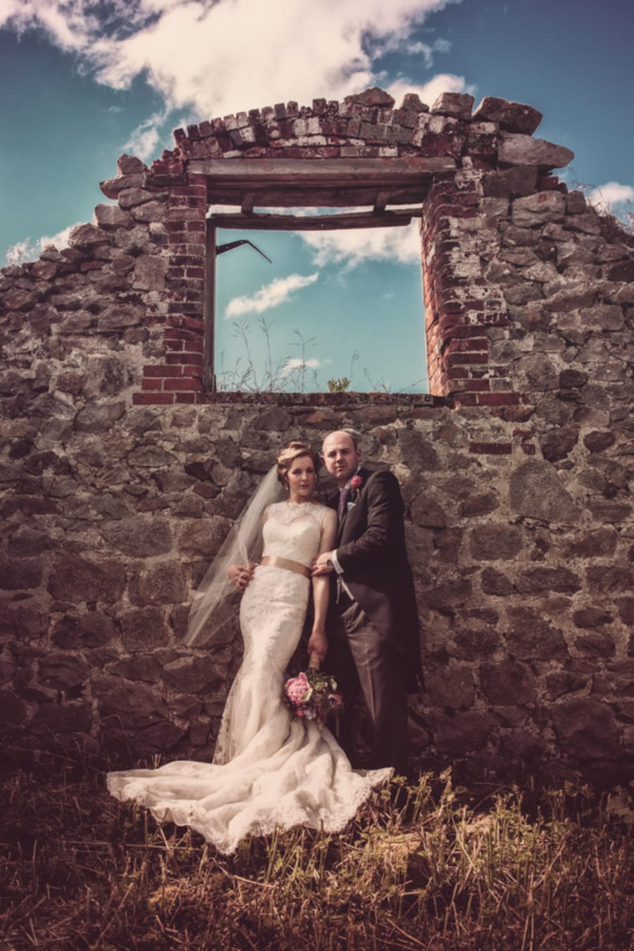 Outdoor | Farm | Barn | Rustic | Barn | Marquee | Tractor | Summer | Marlborough | Peter Smart #Bridebook #RealWedding #WeddingIdeas Bridebook.co.uk 