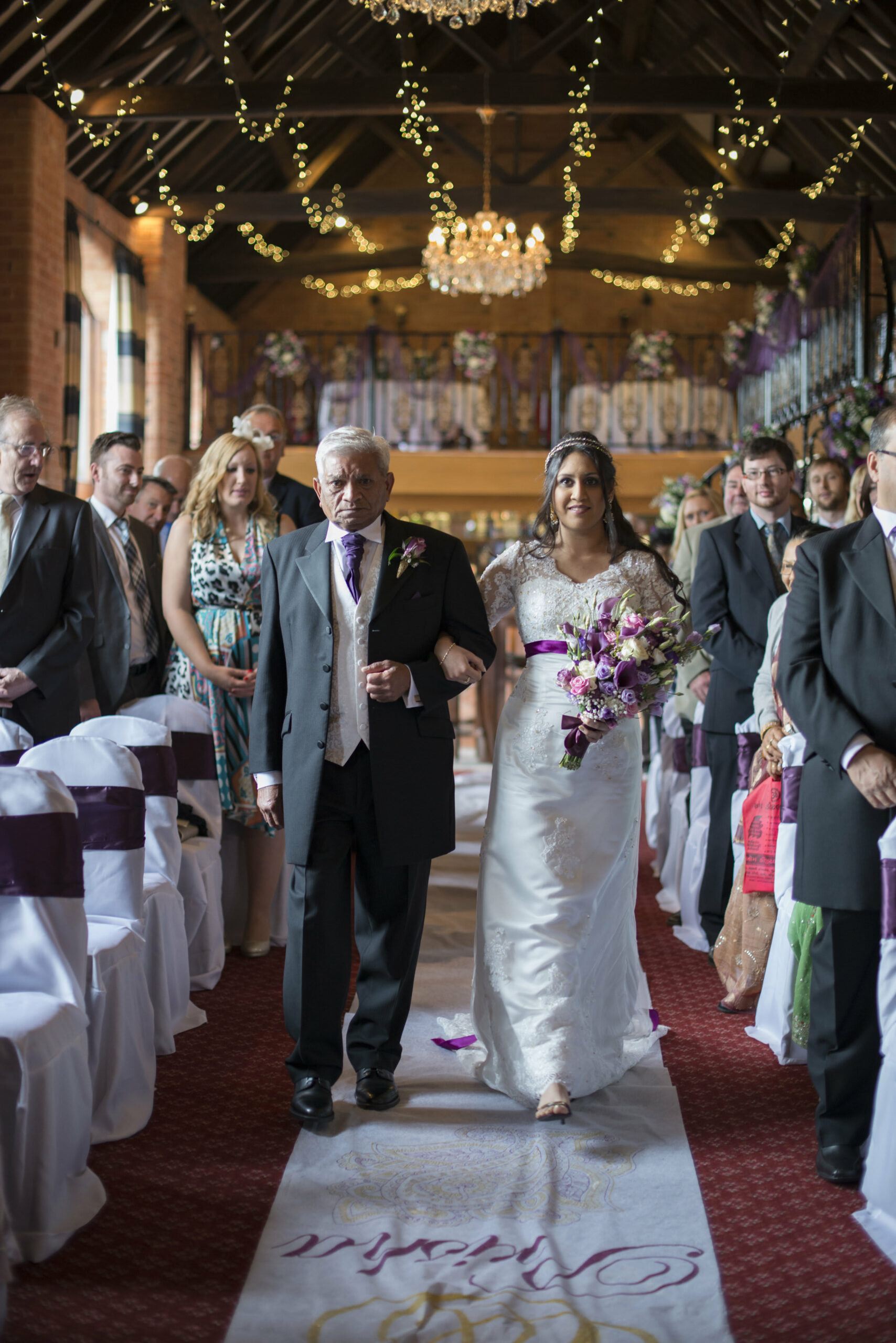 Real Wedding | Purple | Cultural | DIY | Manor House | Golf Club | Autumn | Kayleigh Pope Photography #Bridebook #RealWedding #WeddingIdeas #IngonManor Bridebook.co.uk 