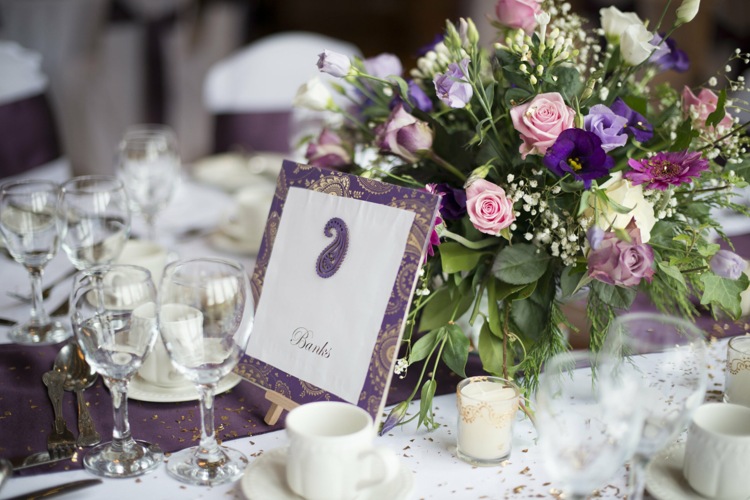 Real Wedding | Purple | Cultural | DIY | Manor House | Golf Club | Autumn | Kayleigh Pope Photography #Bridebook #RealWedding #WeddingIdeas #IngonManor Bridebook.co.uk 