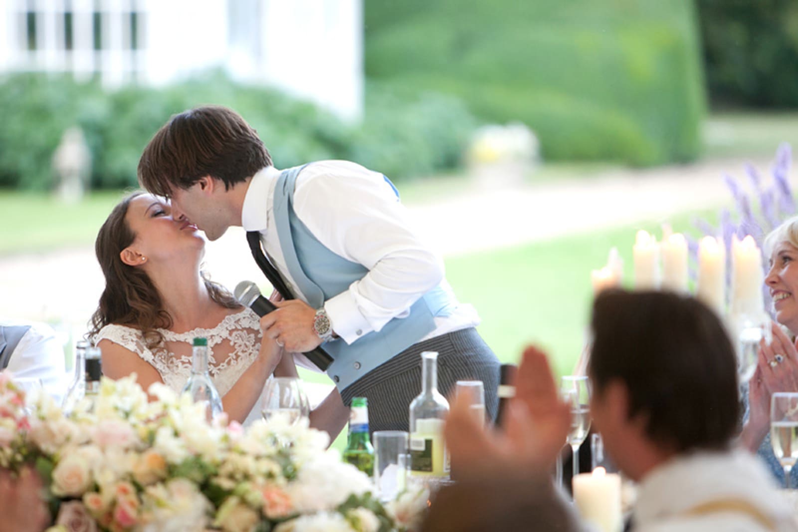 South West | Hampshire | Winchester | Summer | Classic | Country | Outdoor | Pink | Blue | Marquee | Real Wedding | Guy Hearn Photography #Bridebook #RealWedding #WeddingIdeas Bridebook.co.uk 