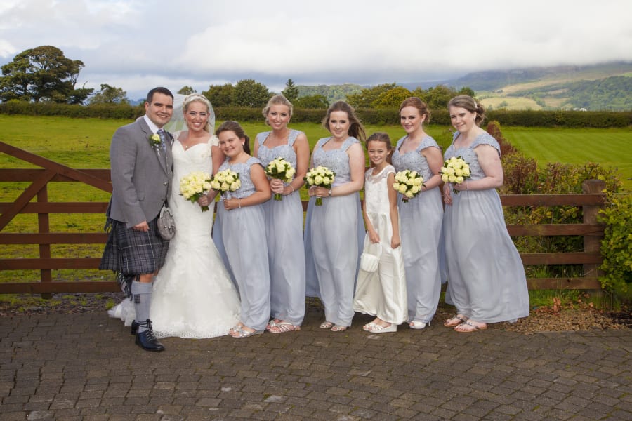 Scotland | Renfrewshire | Bishopton | Autumn | Classic | Modern | Blue | Cream | Country Club | Real Wedding | Sheila Galvin #Bridebook #RealWedding #WeddingIdeas Bridebook.co.uk 