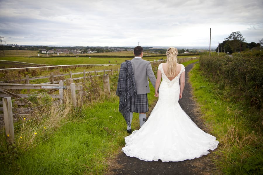 Scotland | Renfrewshire | Bishopton | Autumn | Classic | Modern | Blue | Cream | Country Club | Real Wedding | Sheila Galvin #Bridebook #RealWedding #WeddingIdeas Bridebook.co.uk 