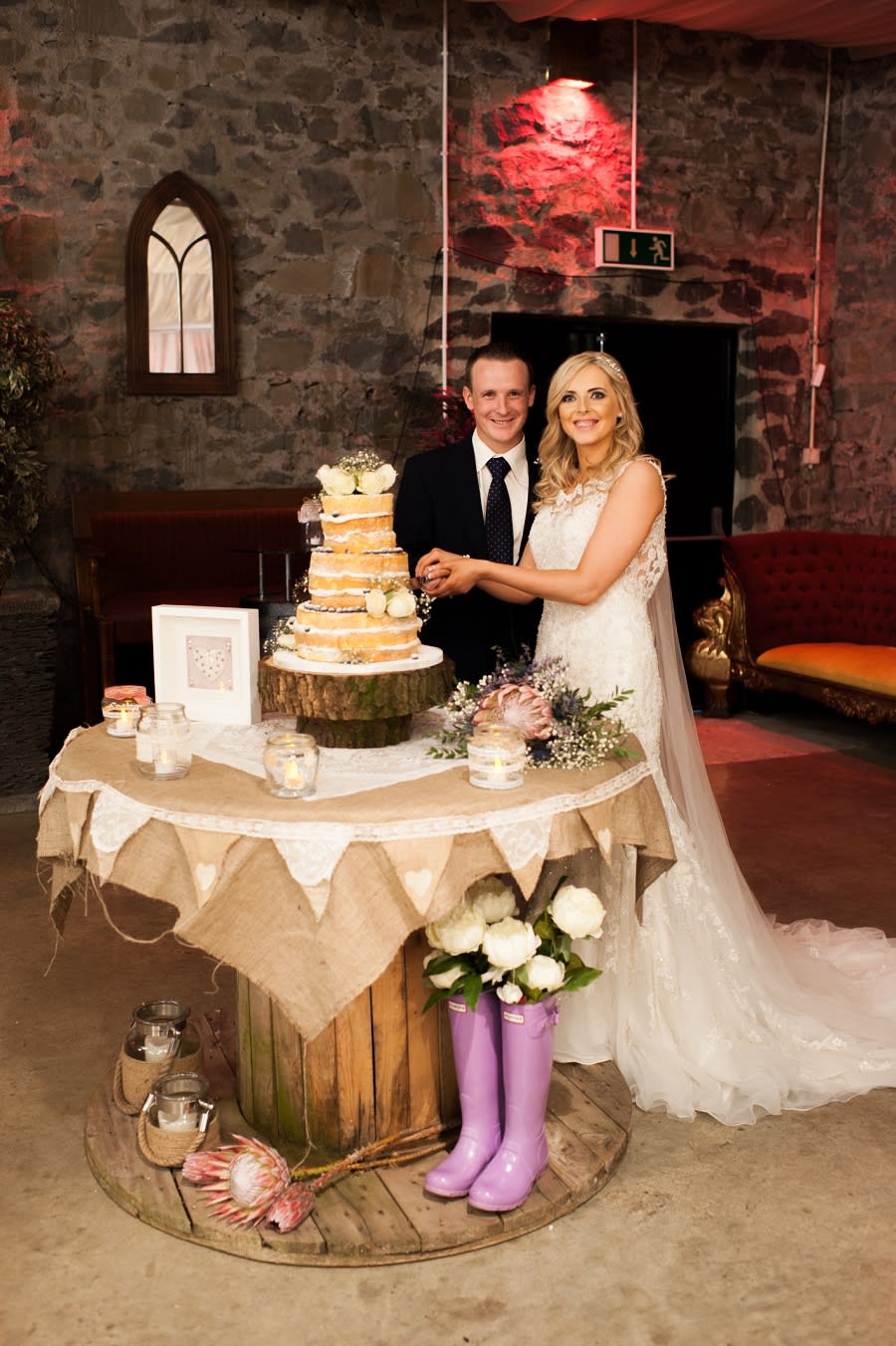 Northern Ireland | Ballymena | Belfast | Spring | DIY | Vintage | Rustic | Blue | Purple | Reception Venue | Real Wedding | Denise Leacock Photography #Bridebook #RealWedding #WeddingIdeas Bridebook.co.uk 