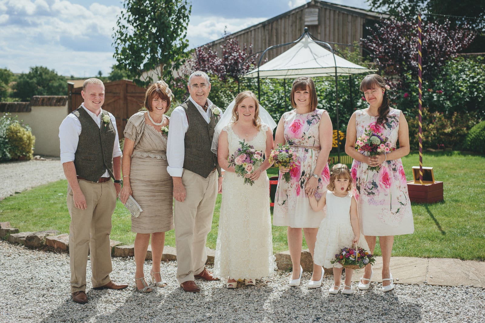 South West | Devon | Cullompton | Summer | DIY | Rustic |  | Pink |  | Barn | Real Wedding | Helen Lisk Photography #Bridebook #RealWedding #WeddingIdeas Bridebook.co.uk 