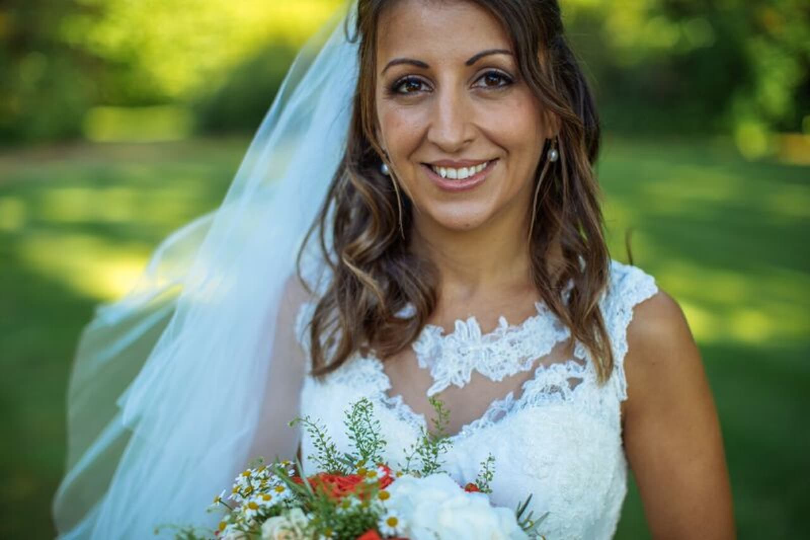 South East | Sussex | Crawley | Summer | Outdoor | Garden | Blue | Orange | Manor House | Real Wedding | Hajley Photography #Bridebook #RealWedding #WeddingIdeas Bridebook.co.uk 