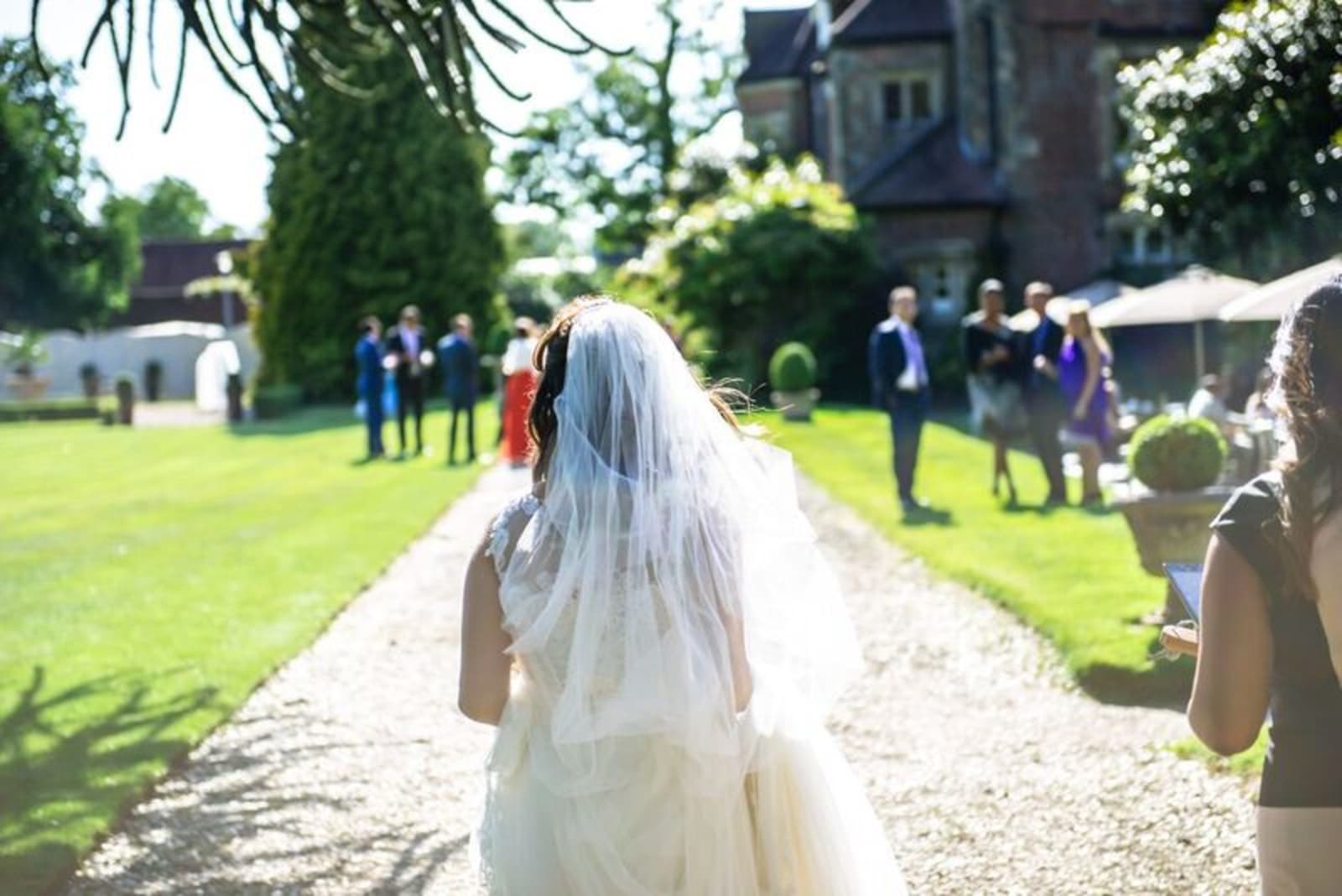 South East | Sussex | Crawley | Summer | Outdoor | Garden | Blue | Orange | Manor House | Real Wedding | Hajley Photography #Bridebook #RealWedding #WeddingIdeas Bridebook.co.uk 