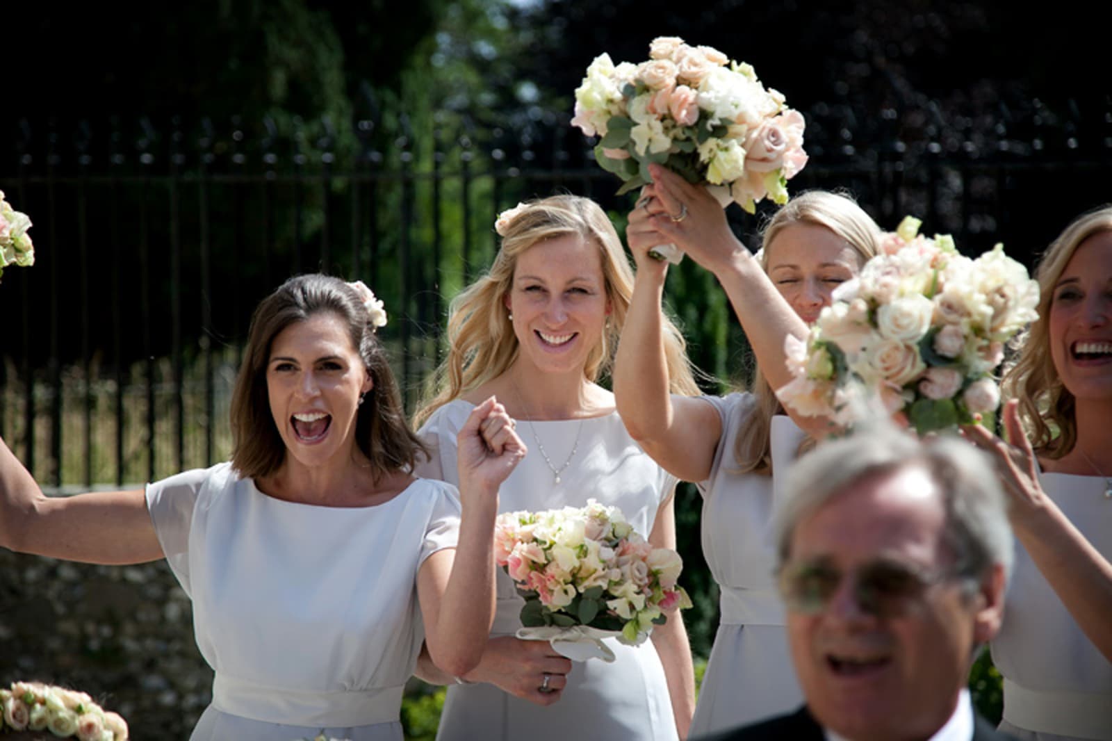 Bridebook.co.uk- bridesmaids cheering