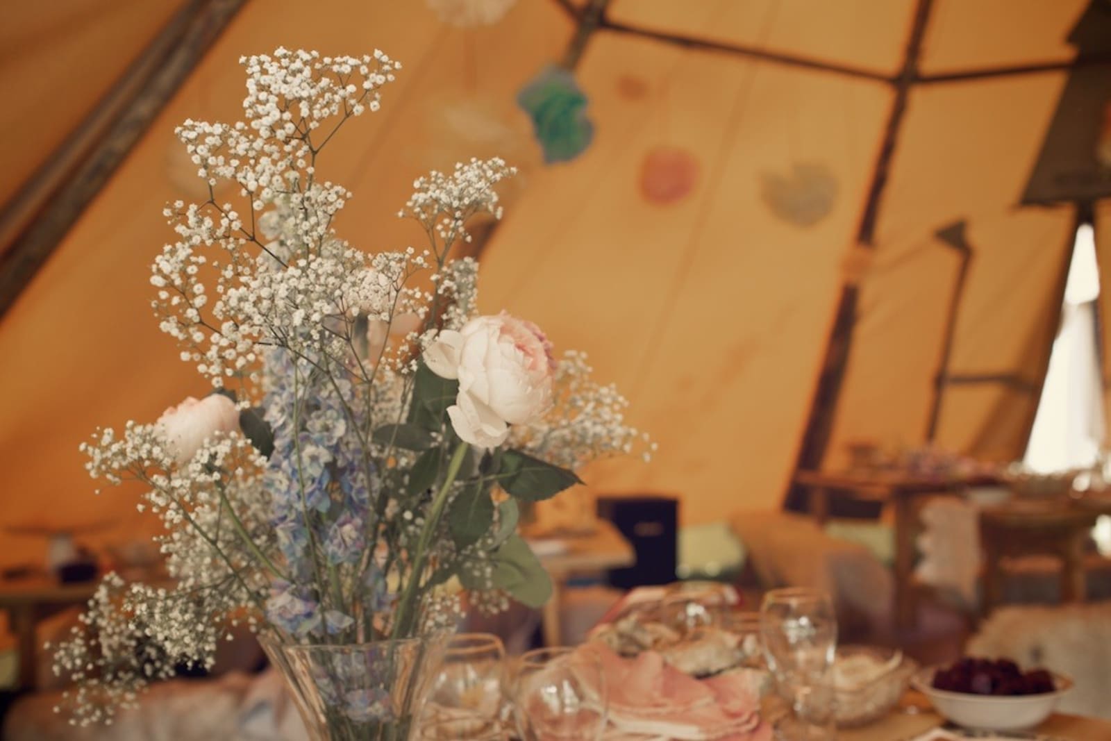 Bridebook.co.uk- wedding flower decorations at reception