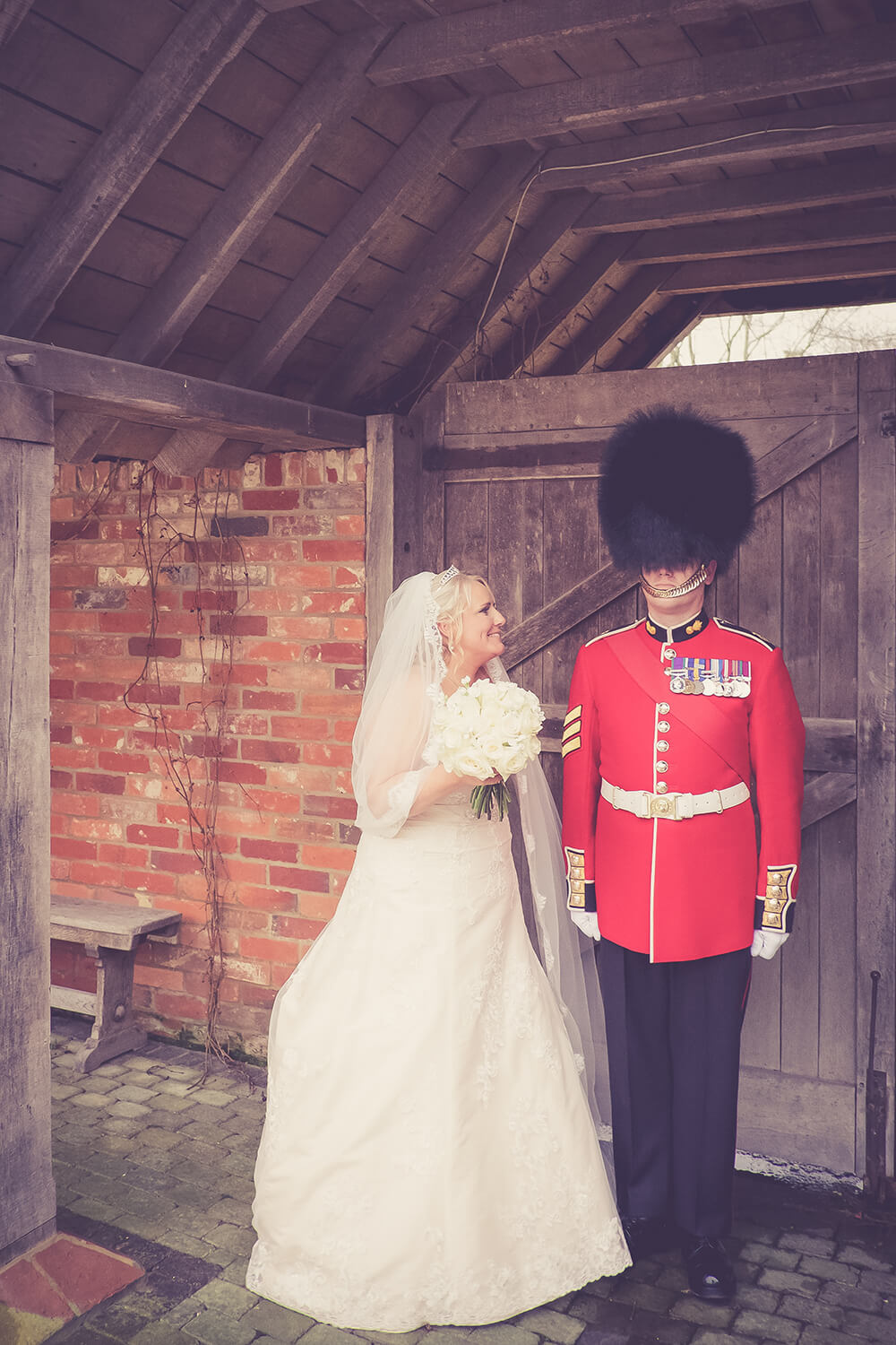 South West | Hampshire | Yatley | Winter | Classic | Traditional | Military | Blue | Gold | Barn | Real Wedding | Sarah Elvin #Bridebook #RealWedding #WeddingIdeas Bridebook.co.uk 